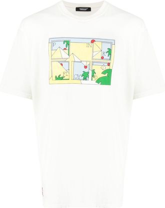 Undercover slogan-print cotton T-shirt - men - Cotton - 4 - White