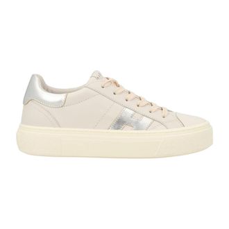 Hogan Crosswind Sneakers - Dames - Sneakers - Beige - 38 1/2 EU - Leer - Schoenen