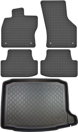 OEM Seat Ateca Suv Desde Septiembre De 2016. Juego De Alfombrillas De Goma Para Coche Y Alfombrilla Para Maletero