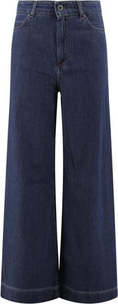 Max Mara Wide Jeans, female, Blue, Size: 2XS Denim Trousers for Weekend Outings