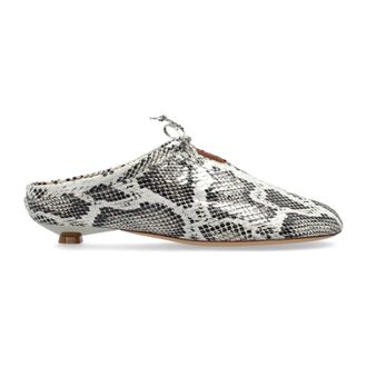 AGL Heeled Mules, female, Gray, Size: 7 1/2 US Abe Easy Heeled Shoes