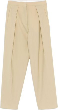 Moncler logo-patch trousers - Neutrals