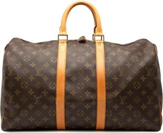 Louis Vuitton Pre-owned Weekend Bags, female, Brown, Size: ONE SIZE Pre-owned Travel Duffle Bag