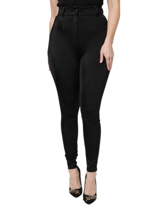 Dolce & Gabbana High-Waist Nylon Leggings - Black