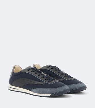 Brunello Cucinelli Leather-trimmed sneakers