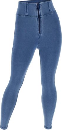 Freddy Leggings FREDDY Leggings WRUP4HC002NS, Damen, Gr. S, EURO, blau (light blau jeans, light blau seams), Obermaterial: 84% Baumwolle CO. 16% Elasthan EL.