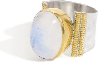 Tiramisu Silver 9.00 Ct. Tw. Moonstone Statement Ring