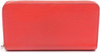 Louis Vuitton Coquelicots Red Color Epi Leather Long Wallet (Bi-Fold) (Pre-Owned)