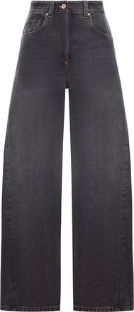 Brunello Cucinelli WIDE LEG DENIM JEANS - Brunello Cucinelli - Woman