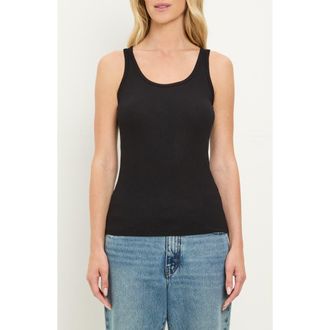 Michael Stars Breken Boyfriend Tank in Black at Nordstrom
