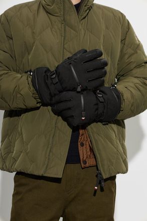 Moncler MONCLER GRENOBLE X REUSCH Ski Gloves, Mens, Black