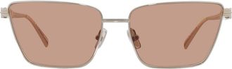 Ferragamo Brown Cat Eye Ladies Sunglasses SF331S 745 59