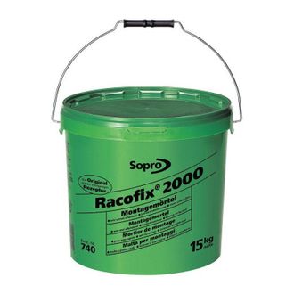 Sopro Mortero De Montaje Racofix 2000 1: 3 (agua / Mortero) Cubo De 15 Kg Sopro