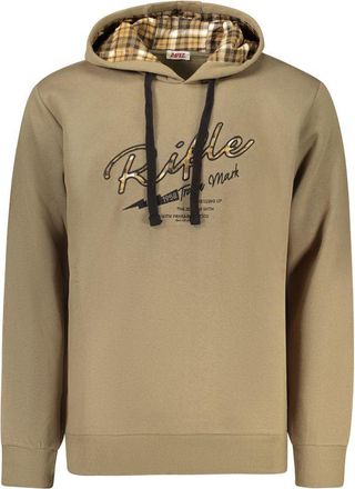 Rifle Marrone Katoenen Heren Hoodie