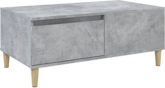 vidaXL Vidaxl - Coffee Table Concrete Grey 90x50x36.5 cm Engineered Wood