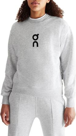 On Club Crewneck Cotton Blend Sweatshirt in Crater at Nordstrom, Size X-Small