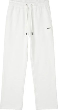 Off-white Lichtgewicht Katoenen Broek met Trekkoord - Heren - Sweatpants - Wit - 2XL - Katoen - Broeken