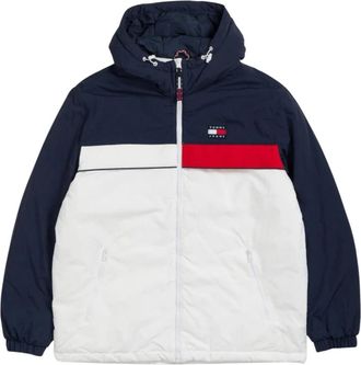 Tommy Jeans Color Block Windbreaker Jacket Chicago - Heren - Zomerjassen - Wit - XL - Nylon - Jassen