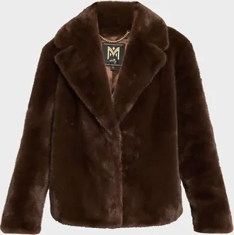 Milly Harlow Faux Mink Coat