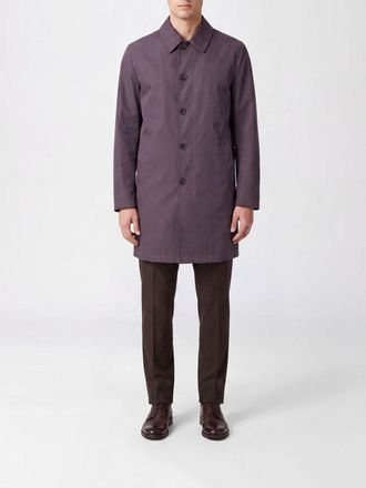 Herno Trench monopetto in gabardine di cotone impermeabile al ginocchio