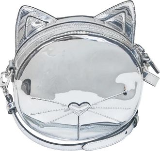 Karl Lagerfeld Ikon Le Chat Bag - Dames - Schoudertassen - Grijs - ONE Size - Polyester - Tassen