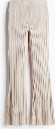 H&M Hose in Rippstrick - Grau