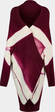 Suzusan Shibori Cashmere Upside-Down Cape One Size