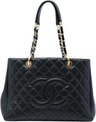 Chanel Pre-owned Grand Shopping Tote - Dames - Vintage Shopper - Zwart - ONE Size - Leer - Vintage