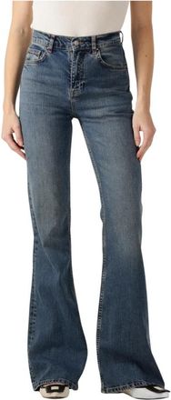 Vanessa Bruno Flared Jean Ethan Blue Retro Style - Dames - Bootcut Jeans - Blauw - 2XS - Katoen - Jeans