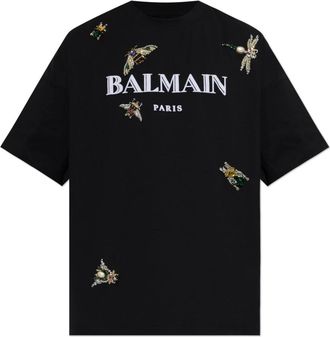 Balmain Hombre, Camisetas, Negro, Talla: M