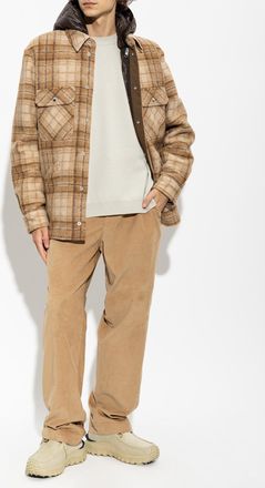 Moncler Hooded Jacket, Mens, Brown