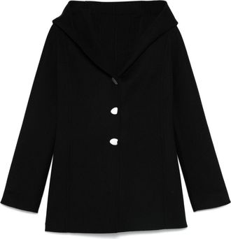 Ferragamo Caban con cappuccio - Nero