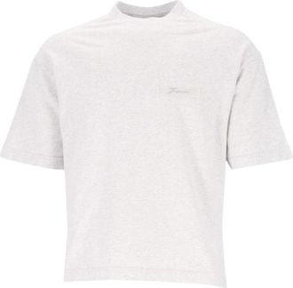 Jacquemus Ruban T-shirt - Heren - T-shirts - Grijs - L - Katoen - Tops