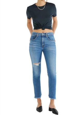 &Eacute;tica Scarlet Mid Rise Slim Jeans In Midnight Frost