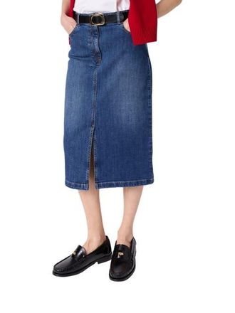 Gerard Darel Janaelle Straight Cut Denim Skirt in Jeans at Nordstrom, Size 14