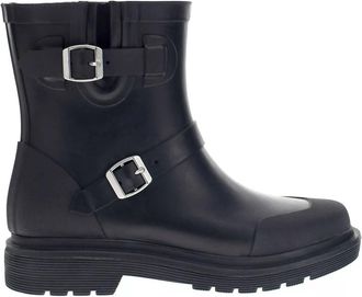 Chooka Womens Waterproof Moto Mid Boot In Black
