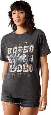 Ariat Womens Star Spangled Rodeo T-Shirt in Charcoal Mineral Wash, Size 2X-Large, by Ariat