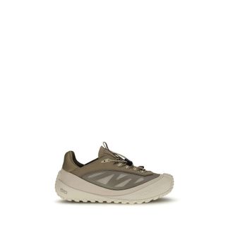 Moncler Gray Polyester Athletic Womens Sneakers
