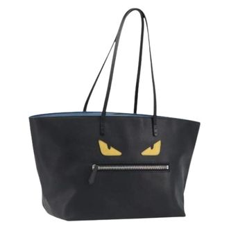 Fendi Bolso Tote de Cuero Pre-owned - Pre-owned - Mujer - Negro - ONE SIZE