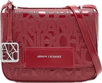 A|X Armani Exchange Shoulder Bag Bordeaux Patent
