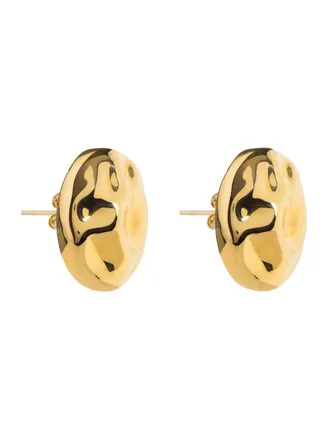 Federica Tosi Womens Earrings Rock Gold-Coloured Metal Metallic