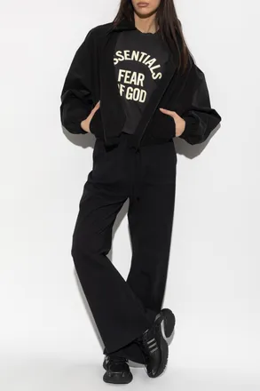 Fear of God T-shirt With Printed Logo, Womens, Black