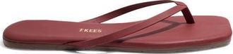 Tkees Lily Square Toe Flip Flop in Burgundy at Nordstrom, Size 10