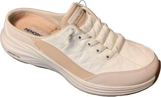 Skechers Womens Contour Foam Sweet Embrace Sneakers In White/natural