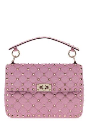 Valentino Garavani Pink Rockstud Spike Small Shoulder Bag