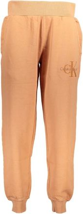 Calvin Klein Sportieve Oranje Damesbroek met Borduursel - Dames - Sweatpants - Oranje - XS - Broeken