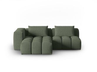 CXL by Christian Lacroix Sof&aacute; esquinero modular 3 plazas tejido estructural verde oliva oscuro