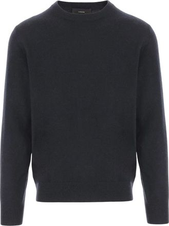 Vince Truien & Vesten, Heren, Blauw, L, Kasjmier, Cashmere Crew Neck Sweater