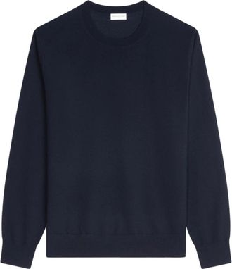 Dries Van Noten Heren Trui - Heren - Ronde hals truien - Blauw - L - Truien & Vesten