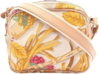 Loewe Pre-owned Cross Body Bags, female, Multicolor, Size: ONE SIZE Pre-owned Canvas Shoulder Bag